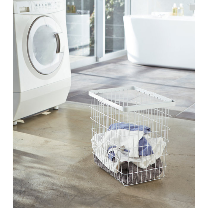 Yamazaki USA Yamazaki Home Laundry Basket, Storage Hamper, Large, Steel